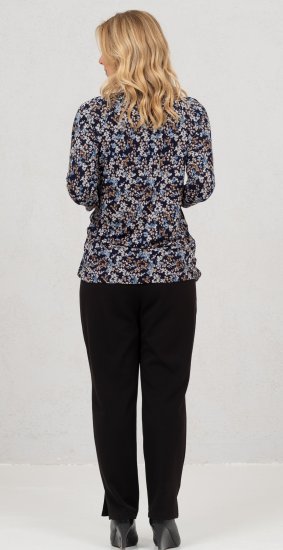 Scandinavian Caramel Tiny Flower Petals Blouse Light Blue - Bedruckte T-shirts für herren - 
