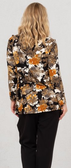 Scandinavian Caramel Flower Petals Tunic Orange and Brown - Bedruckte T-shirts für herren - 