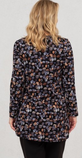 Scandinavian Caramel Flower Petals Tunic Copper and Blue - Bedruckte T-shirts für herren - 