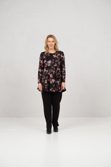 Scandinavian Caramel Flowers Tunic Red and Pink - Bedruckte T-shirts für herren - 