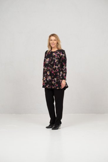 Scandinavian Caramel Flowers Tunic Red and Pink - Bedruckte T-shirts für herren - 