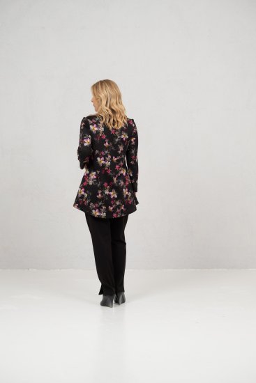 Scandinavian Caramel Flowers Tunic Red and Pink - Bedruckte T-shirts für herren - 