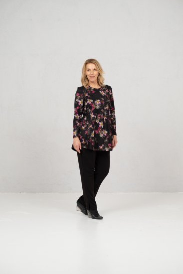 Scandinavian Caramel Flowers Tunic Red and Pink - Bedruckte T-shirts für herren - 