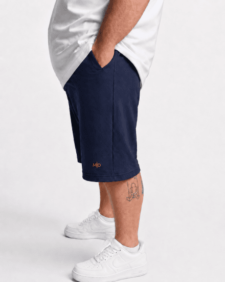 Motley Denim Paris Sweatshorts Dark Indigo - Jogginghosen für herren - Jogginghosen für Herren in großen Größen