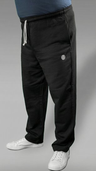 20 Nodi Ponente Long Leg Sports Pants in Combed Fleece Cotton Black - Jogginghosen für herren - Jogginghosen für Herren in großen Größen