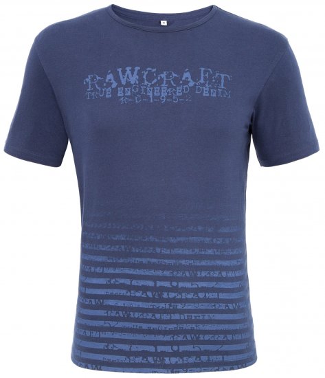 Rawcraft Reeder T-shirt Blue - Herren-T-Shirts in großen Größen - Herren-T-Shirts in großen Größen