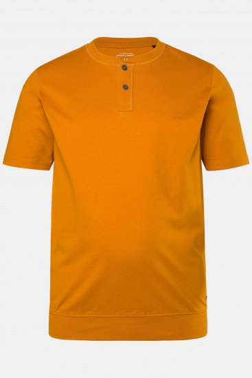 JP1880 Henley Belly Fit Short Sleeve - Herren-T-shirts - Herren-T-Shirts in großen Größen