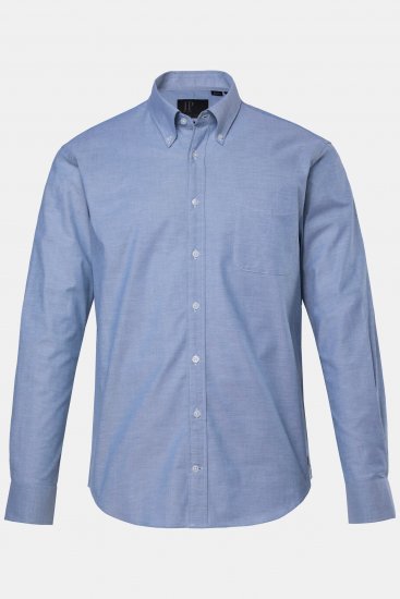 JP1880 Oxford Shirt Flexnamic Long Sleeve Ash Turquoise - Herrenhemden - Herrenhemden in großen Größen