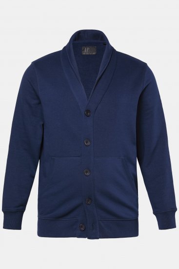 JP1880 Sweat Jacket Shawl Collar Navy - Herren-Sweater und -Hoodies in großen Größen - Herren-Sweater und -Hoodies in großen Größen