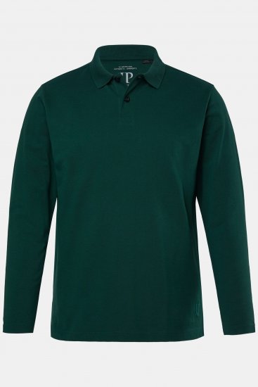 JP1880 Polo Shirt Long Sleeve Pique Dark Green - Polo-shirts für herren - Polo-Shirts für Herren in großen Größen