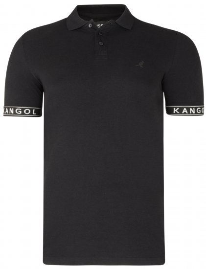 Kangol Steep Polo Black - Polo-shirts für herren - Polo-Shirts für Herren in großen Größen
