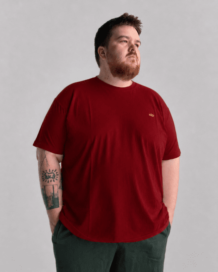 Motley Denim Stockholm T-shirt Red - Herren-T-shirts - Herren-T-Shirts in großen Größen