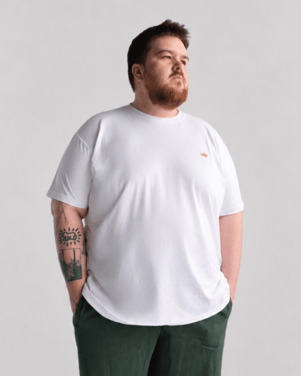 Motley Denim Stockholm T-shirt White - Herren-T-shirts - Herren-T-Shirts in großen Größen