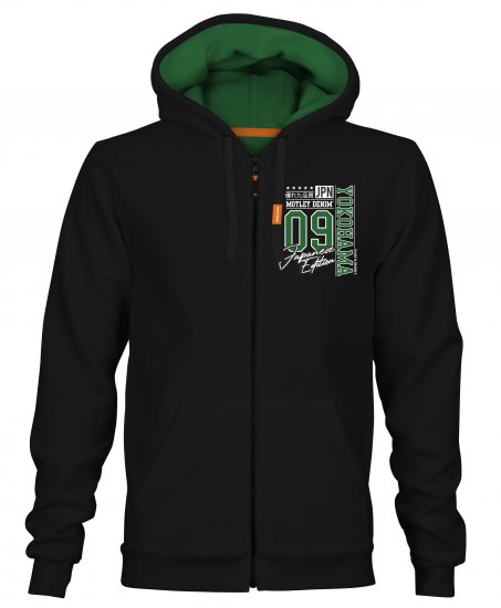 Motley Denim Stockton Hoodie Black - Herren-sweater und -hoodies - Herren-Sweater und -Hoodies in großen Größen