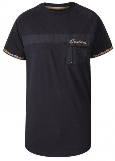 D555 Thor Couture Raglan Sleeve Black - Herren-T-shirts - Herren-T-Shirts in großen Größen