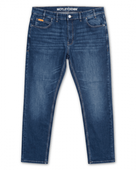 Motley Denim Soho 5-Pocket Jeans Mid Wash - Herren-jeans & -hosen - Herren-Jeans & -Hosen in großen Größen