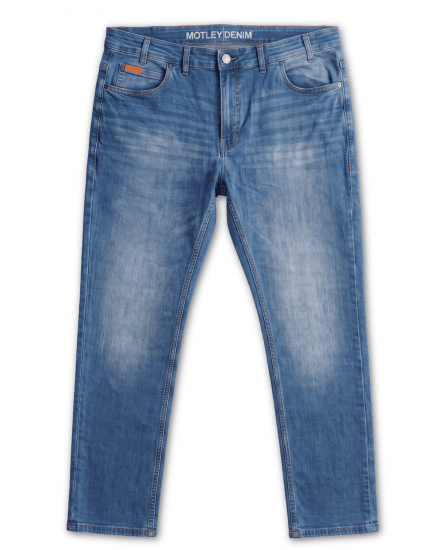 Motley Denim Soho 5-Pocket Jeans Blue Wash - Herren-jeans & -hosen - Herren-Jeans & -Hosen in großen Größen