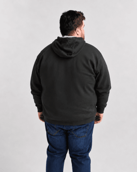 Motley Denim Copenhagen Hoodie Charcoal - Herren-sweater und -hoodies - Herren-Sweater und -Hoodies in großen Größen