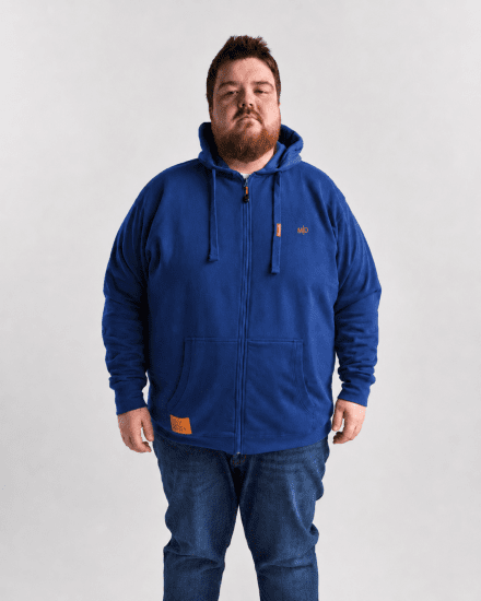 Motley Denim Copenhagen Hoodie Royal Blue - Herren-sweater und -hoodies - Herren-Sweater und -Hoodies in großen Größen