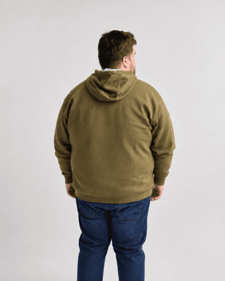 Motley Denim Copenhagen Hoodie Dark Khaki - Herren-sweater und -hoodies - Herren-Sweater und -Hoodies in großen Größen