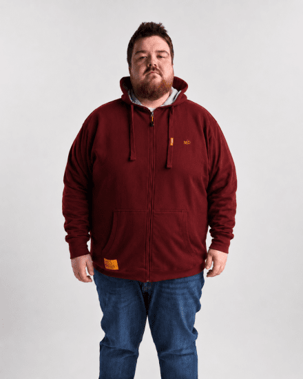 Motley Denim Copenhagen Hoodie Red - Herren-sweater und -hoodies - Herren-Sweater und -Hoodies in großen Größen