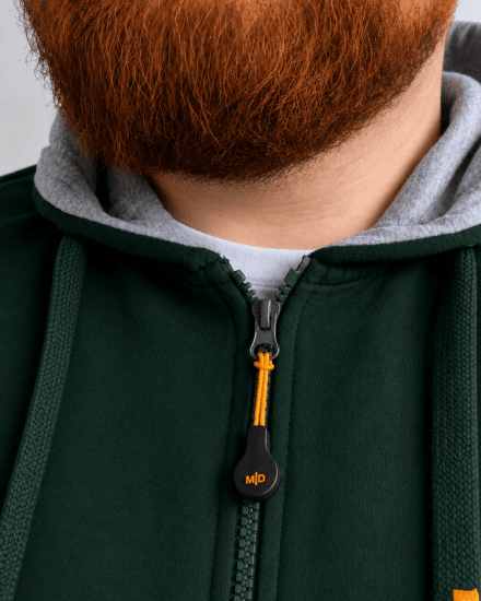 Motley Denim Copenhagen Hoodie Racing Green - Herren-sweater und -hoodies - Herren-Sweater und -Hoodies in großen Größen