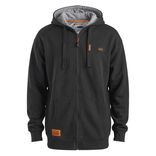 Motley Denim Copenhagen Hoodie Charcoal - Herren-sweater und -hoodies - Herren-Sweater und -Hoodies in großen Größen