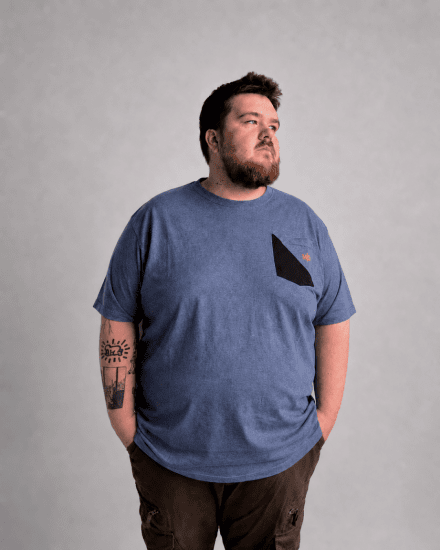 Motley Denim Milan T-Shirt Hellindigo - Herren-T-shirts - Herren-T-Shirts in großen Größen