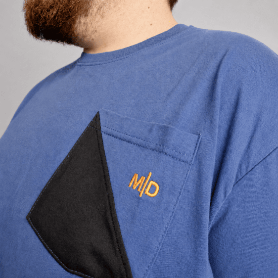 Motley Denim Milan T-Shirt Hellindigo - Herren-T-shirts - Herren-T-Shirts in großen Größen
