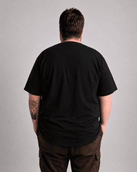 Motley Denim Milan T-Shirt Schwarz - Herren-T-shirts - Herren-T-Shirts in großen Größen
