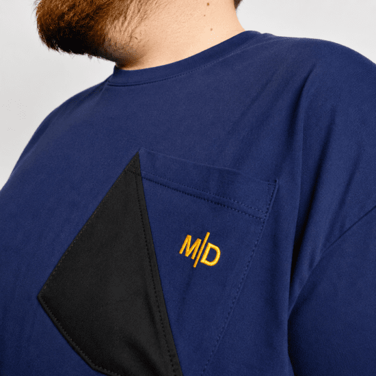 Motley Denim Milan T-Shirt Dunkelindigo - Herren-T-shirts - Herren-T-Shirts in großen Größen
