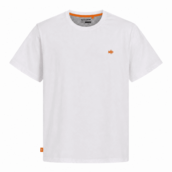 Motley Denim Stockholm T-shirt White - Herren-T-shirts - Herren-T-Shirts in großen Größen