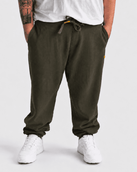 Motley Denim Berlin Sweatpants Dark Khaki - Jogginghosen für herren - Jogginghosen für Herren in großen Größen