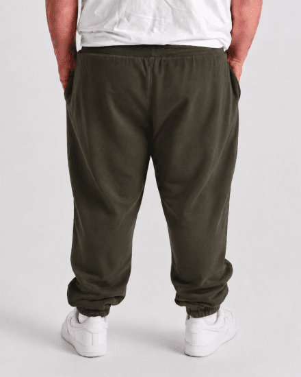 Motley Denim Berlin Sweatpants Dark Khaki - Jogginghosen für herren - Jogginghosen für Herren in großen Größen