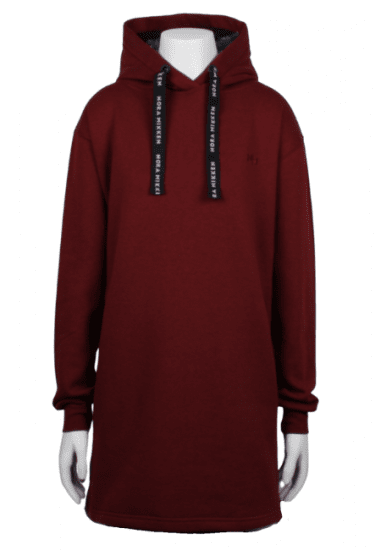 Nora Mikken KRISTINA Long Hoodie Burgundy - Sweaters & hoodies - 