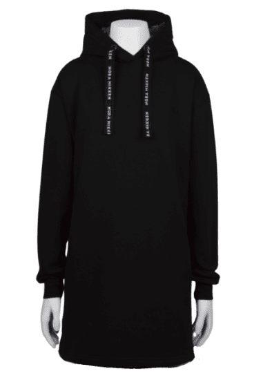 Nora Mikken KRISTINA Long Hoodie Black - Sweaters & hoodies - 