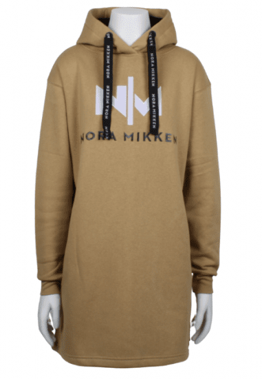 Nora Mikken KADRI WHITE Long Hoodie Camel - Sweaters & hoodies - 