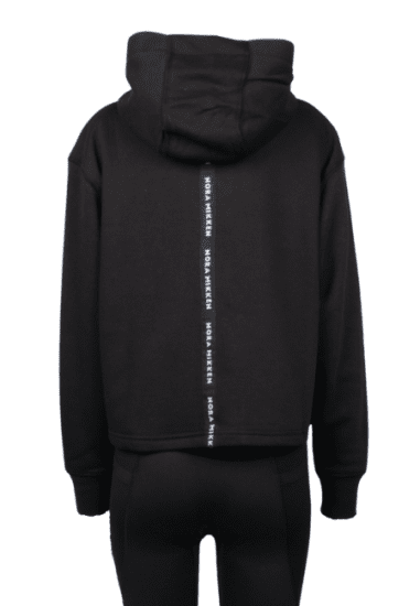 Nora Mikken GERTRUD Cropped Hoodie Black - Sweaters & hoodies - 