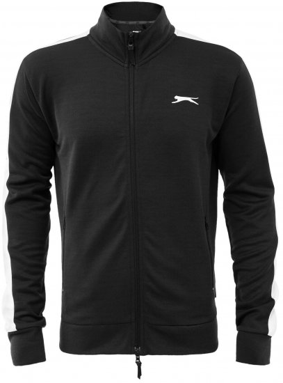 Slazenger Vince track Jacket Black - Herren-sweater und -hoodies - Herren-Sweater und -Hoodies in großen Größen