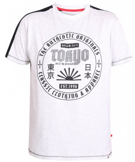 D555 Walton T-shirt White - Herren-T-shirts - Herren-T-Shirts in großen Größen