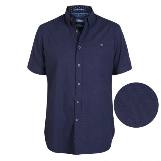 D555 Wesson Shirt Navy - Herrenhemden - Herrenhemden in großen Größen