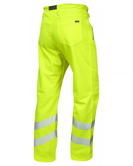 Leo Landcross Stretch Pants Hi-Vis Yellow - Herren arbeitskleidung - Herren Arbeitskleidung Große Größen