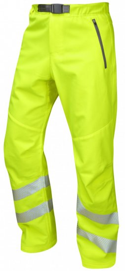 Leo Landcross Stretch Pants Hi-Vis Yellow - Herren Arbeitskleidung Große Größen - Herren Arbeitskleidung Große Größen